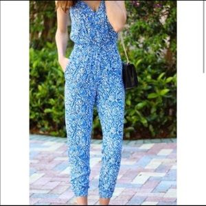 Lilly Pulitzer cuffed ankle jumpsuit